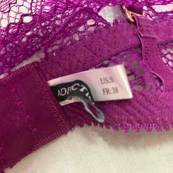 🦚🦚🦚 NWT ADDICTION NOUVELLE WOMENS UNDERWIRE BANDEAU BRA SIZE S 🦚🦚🦚 - Picture 4 of 7